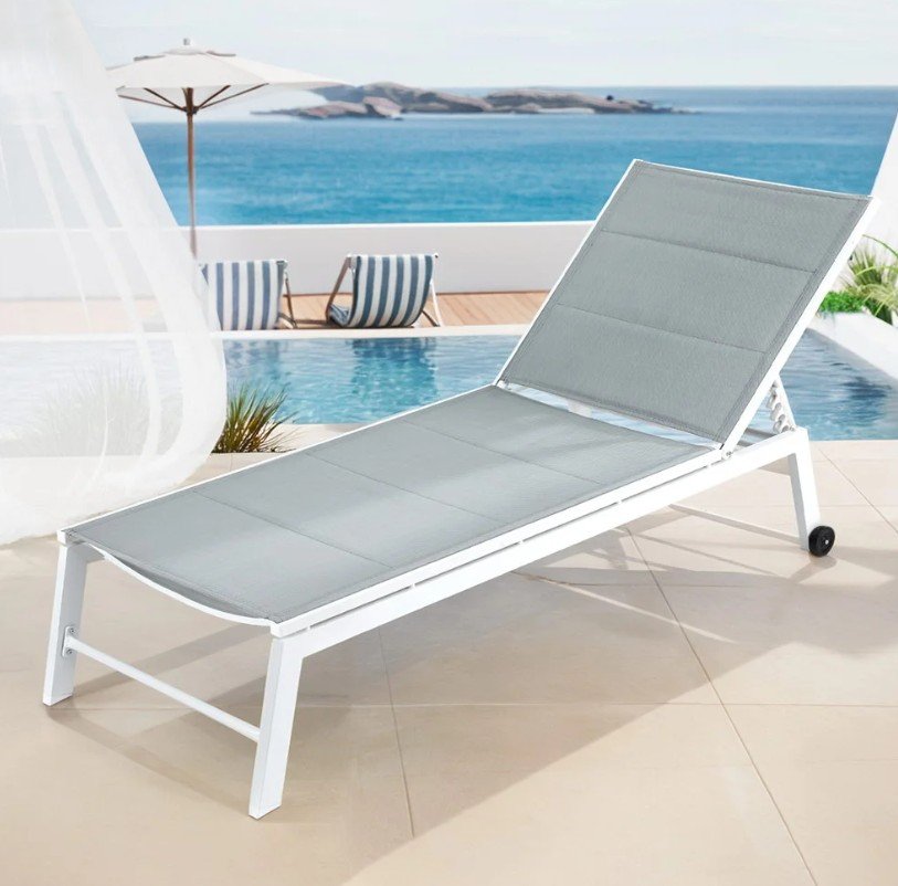 Ultimate Comfort with Gardeon Sun Lounger Chaise Lounge White