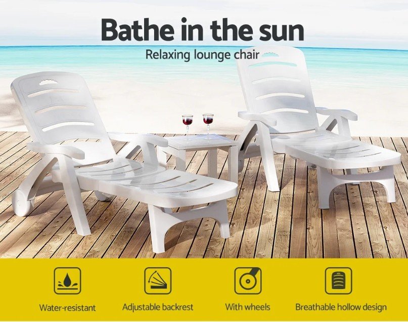 Relax in Style with Gardeon Sun Lounger – Folding Chaise Chair