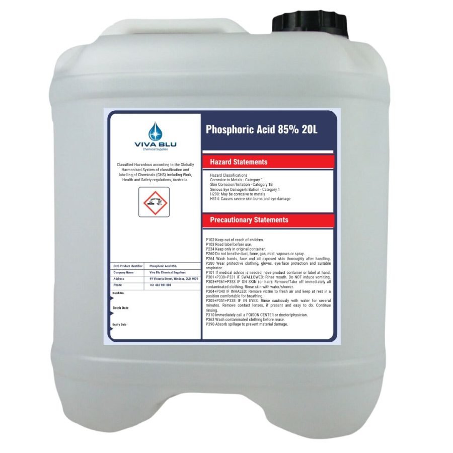Viva Blu 85% Phosphoric Acid for Commercial Maintenance
