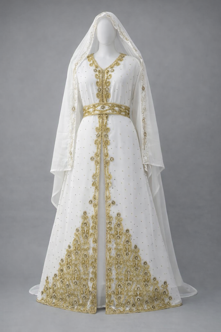 White Kaftan for Women by Mirraw – Stylish Kaftan with 20% Off