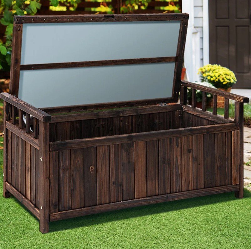 Gardeon Outdoor Storage Bench Box – Wooden Patio Furniture