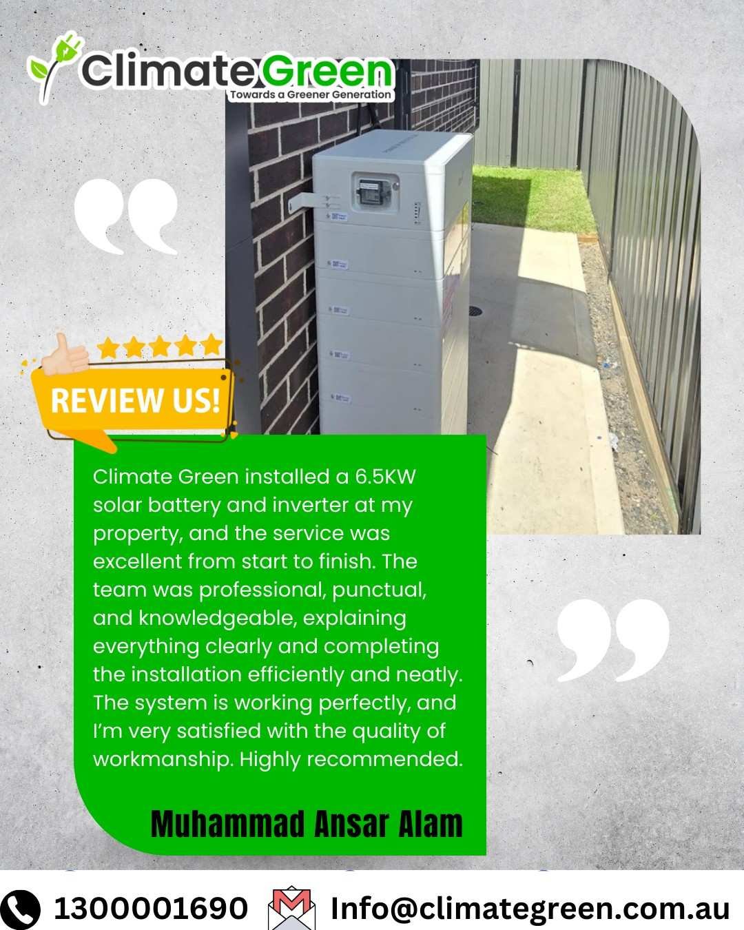 5-Star Solar Battery Installation – Melbourne ⭐