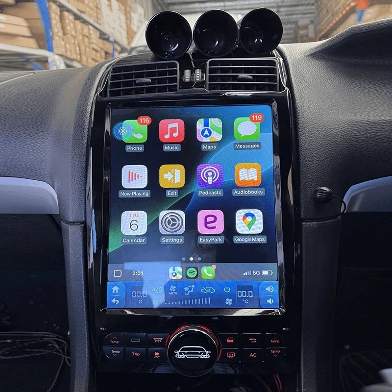 Premium Headunit for Ford Territory (BA / BF / GHIA / SX / SY) – Piano Black Fascia