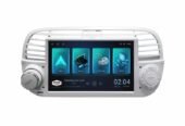 Car Stereo with SatNav For Fiat 500C-Silver | V6 | 2010-2015 | 8-inch