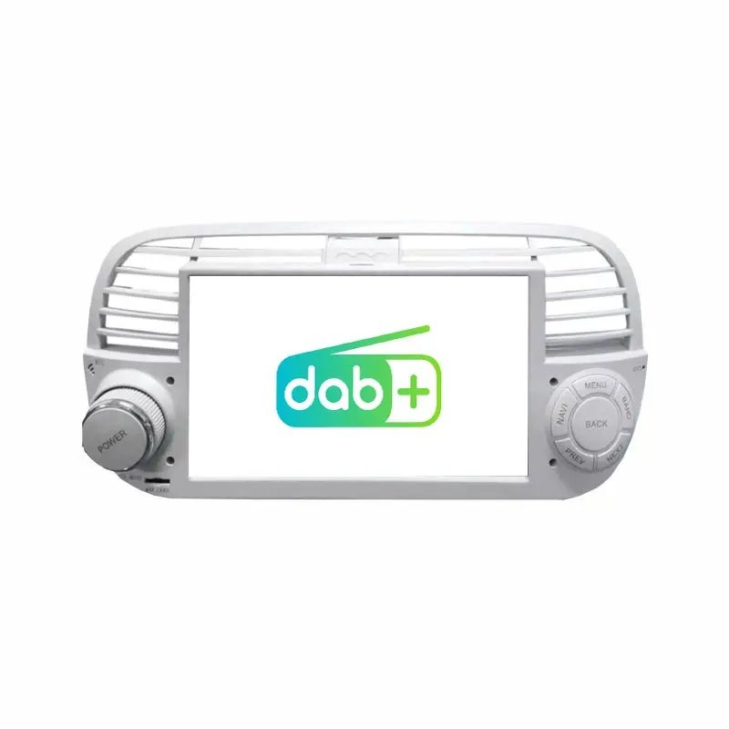 Car Stereo with SatNav For Fiat 500C-Silver | V6 | 2010-2015 | 8-inch